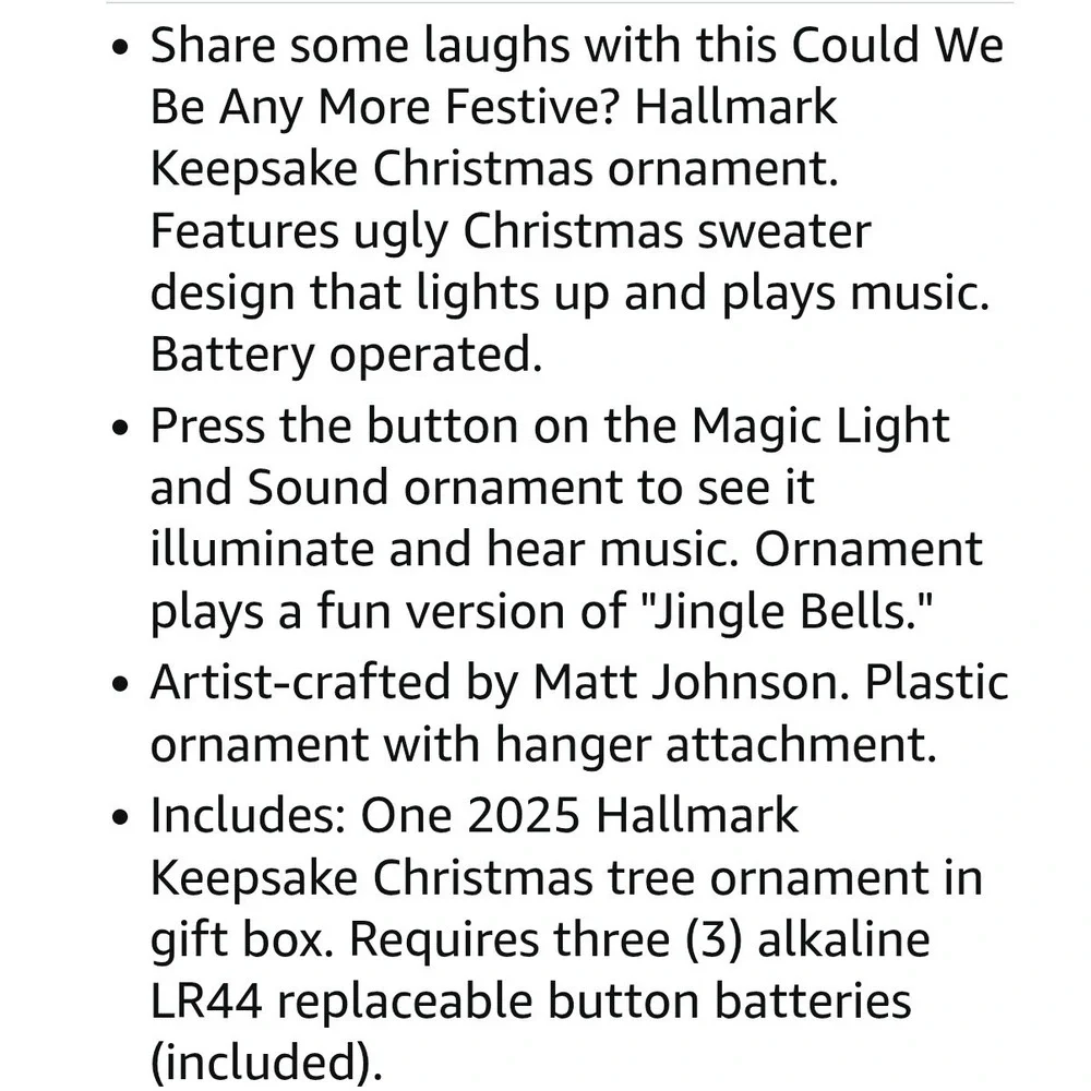 Hallmark Keepsake 2025 Friends Could We Be Any More Festive? Illuminate Ornament